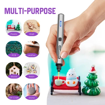 ARROWMAX Mini Electric Drill Rechargeable Rotary Tool Cordless Drilling for Crafts Wood Plastic Aluminium Jewelry Home DIY 2