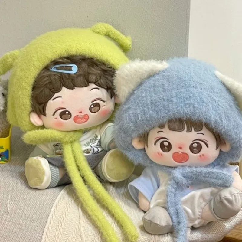 Cotton doll clothes 10cm doll clothes 20cm knitted hat hairy hat
