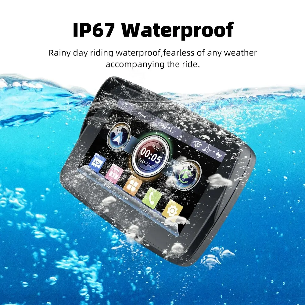 EVKEY GPS ̼   ī÷ ÷ ȭ, ޴   ȵ̵ ڵ , IP67 