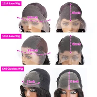 Perruque courte bob 10-12 pouces, 13x6 HD Lace Frontal, lisse comme un bâton, sans colle, pré-coupée, avec closure 5x5, prête à porter, en cheveux humains 6