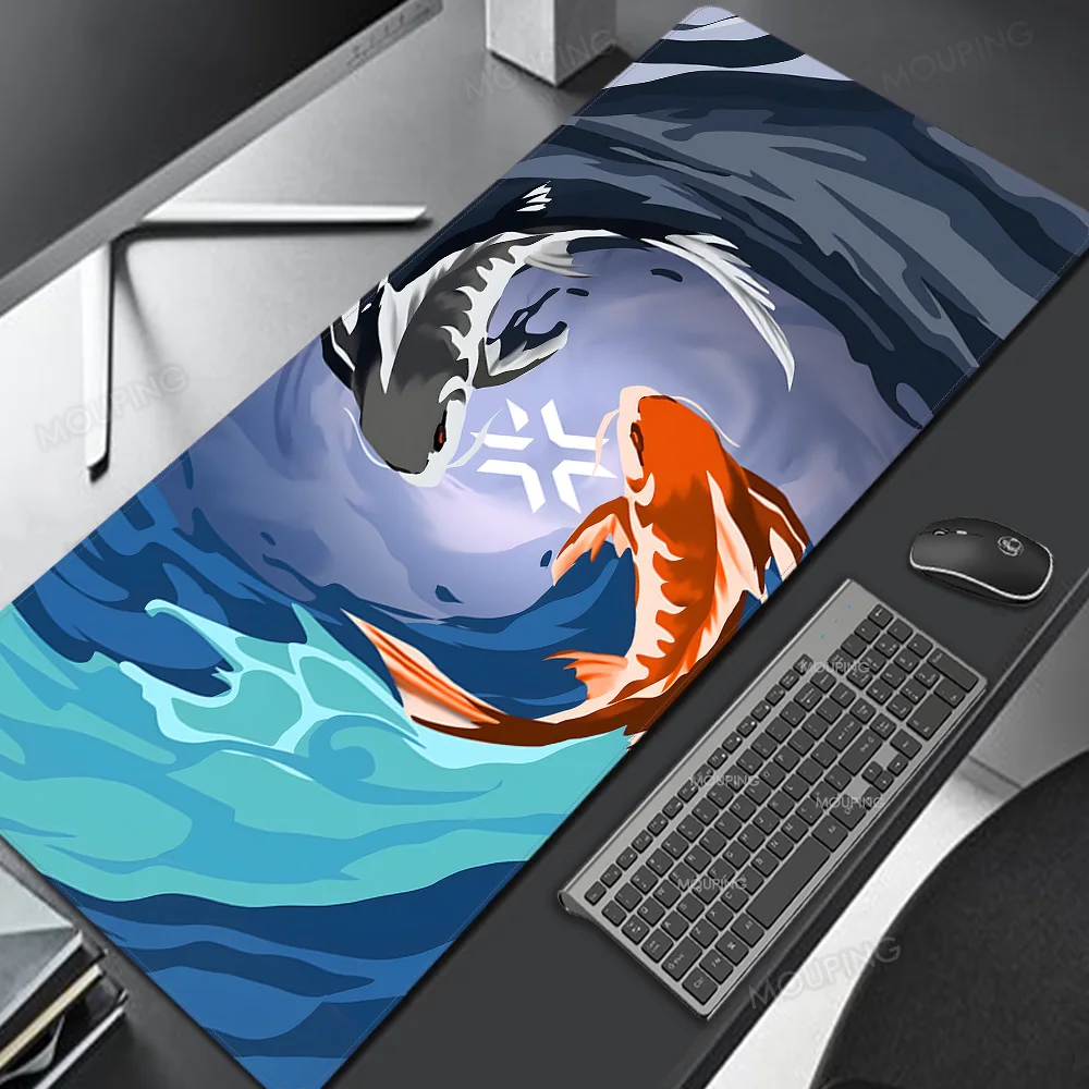 

Computer Desks Laptop Fish Mousepad White Deskmat Japan Playmat Mouse Pad Gamer Anime Office Gaming Keyboard Rubber Carpet Mat