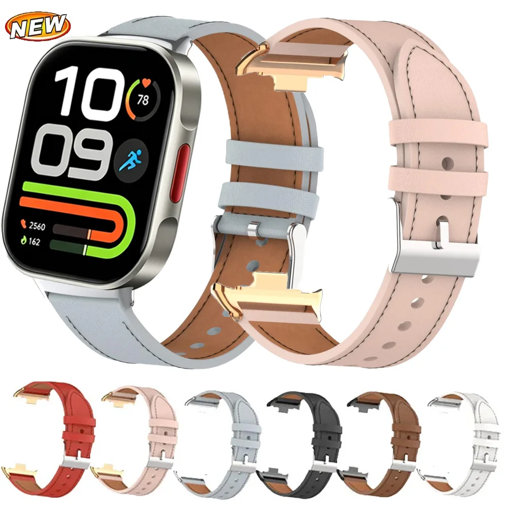 Premium Leather Strap - Comfortable Replacement Bracelet for Smartwatches