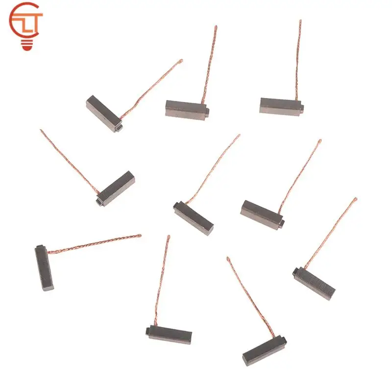 하이 퀄리티 구리 전기 발전기 탄소 브러시, 자동차 발전기 전동 공구, 자동차 레귤레이터, 낮은 구리, 10 개, 5*7*19mm