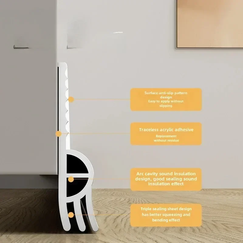 New 1M Door Bottom Sealing Strip Windproof Dust Stopper Guard Rain Weatherstrip Noise Reduction Insulator Sealer Home Hardware