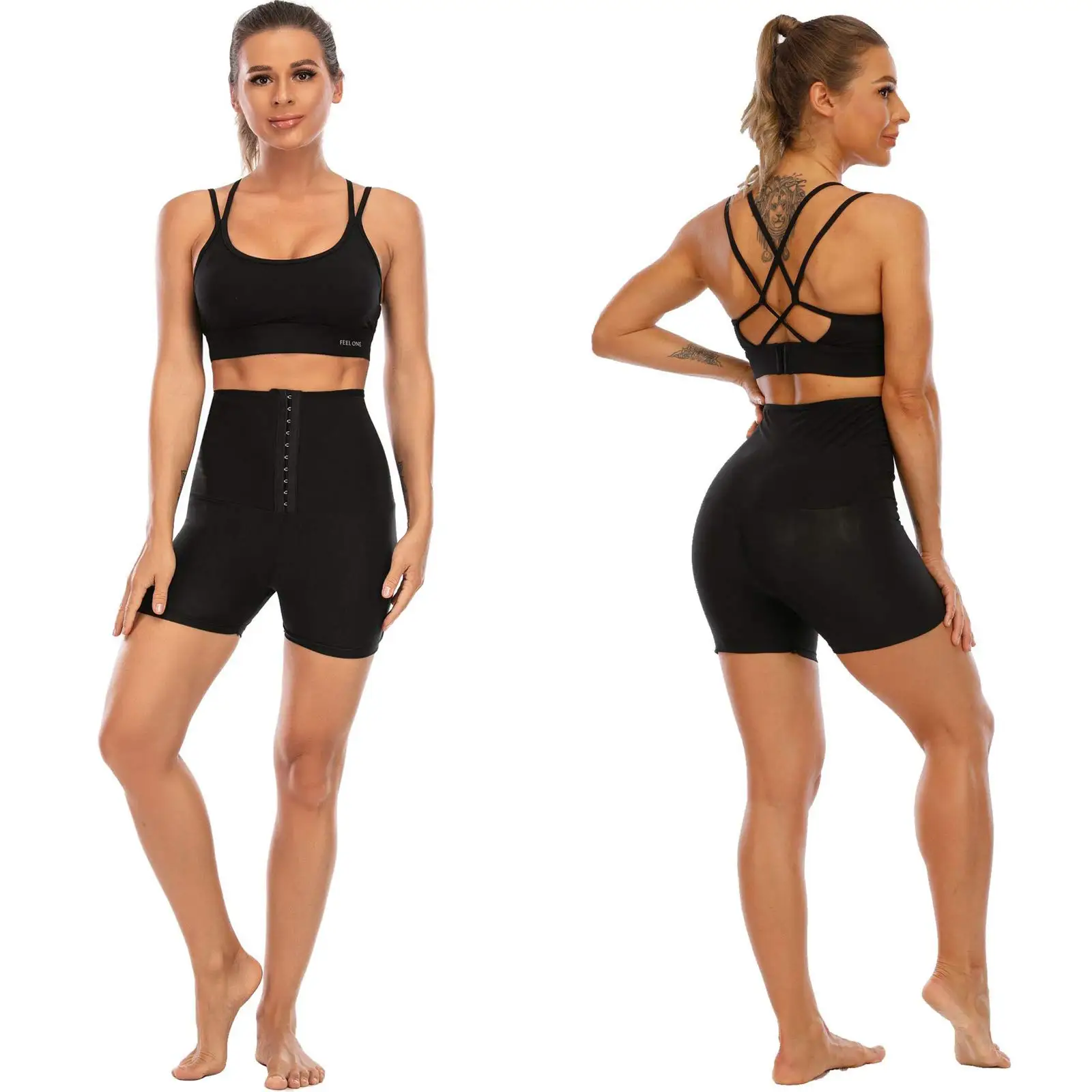 Sauna Sweat Short Pants Suits for Women High Waist Slimming Shorts Compression Thermo Neoprene Workout Body Shaper Thighs Pants