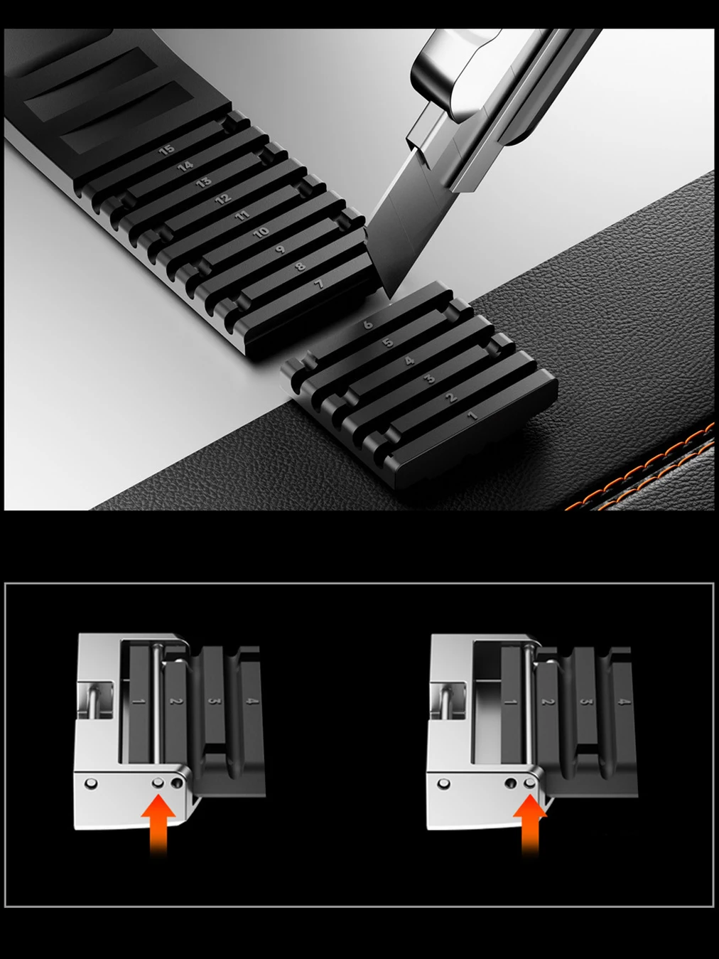 Enhanced Silicone Adjustable Watch Strap - 22mm Premium Band Bracelet