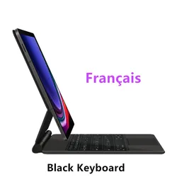 Folio Magic Keyboard with Smart Floating Design - Tablet Case & Cover for S10 Lite 10.9 - inch (Black French)