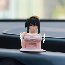 

Handmade Anime Vibrating Chest Custom Car Ornaments Accessories Center Console Car Model Chassis Ornaments Home Decoration