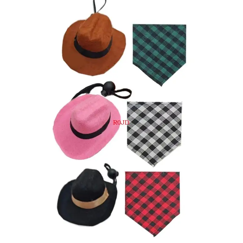 R0JD Hamster Halloween Bandana Soft Scarf Triangular Kerchief Scarf Plaids Neckwear