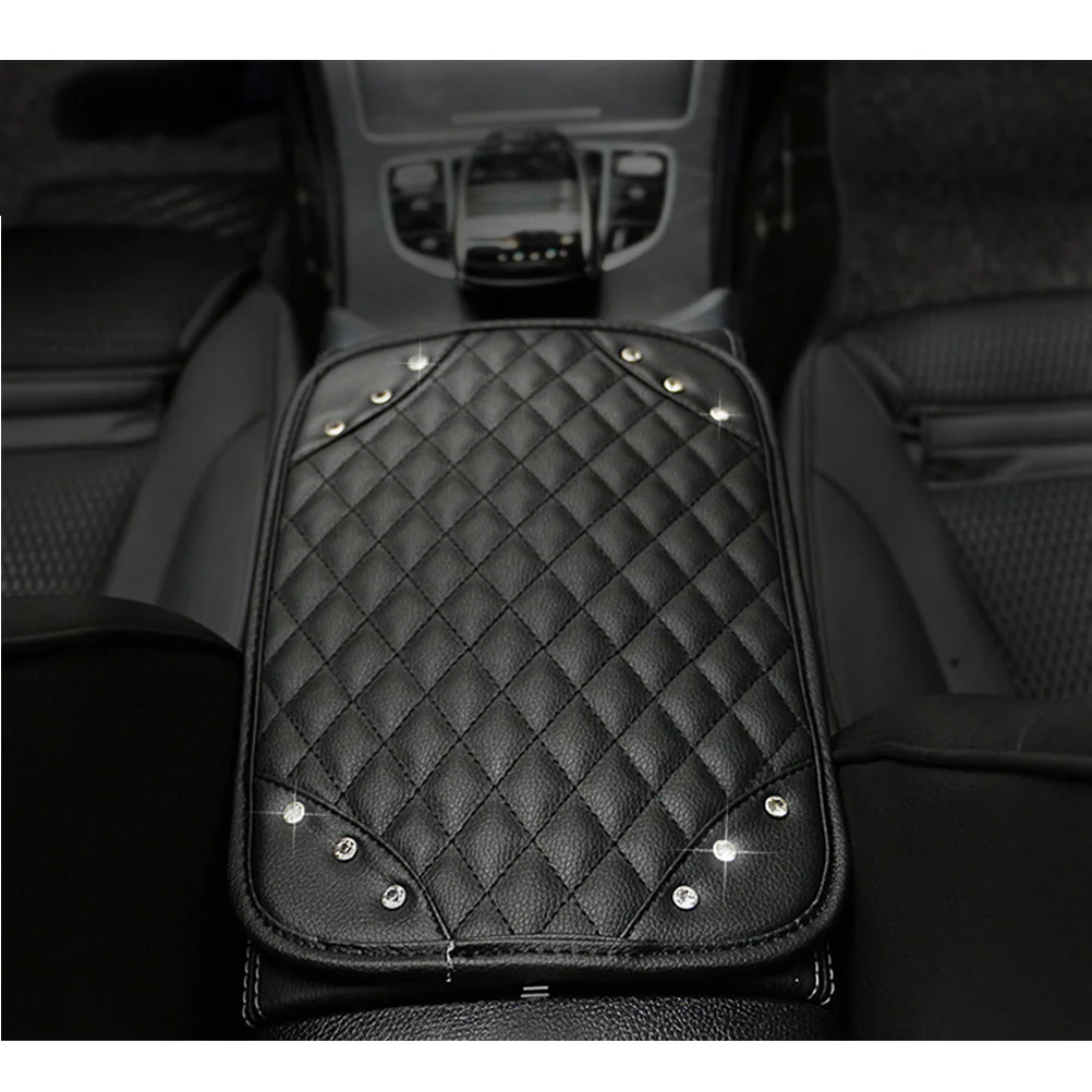 

Rhinestone Armrest Pad Center Console Armrests Car Accessories Elbow Support Cushion