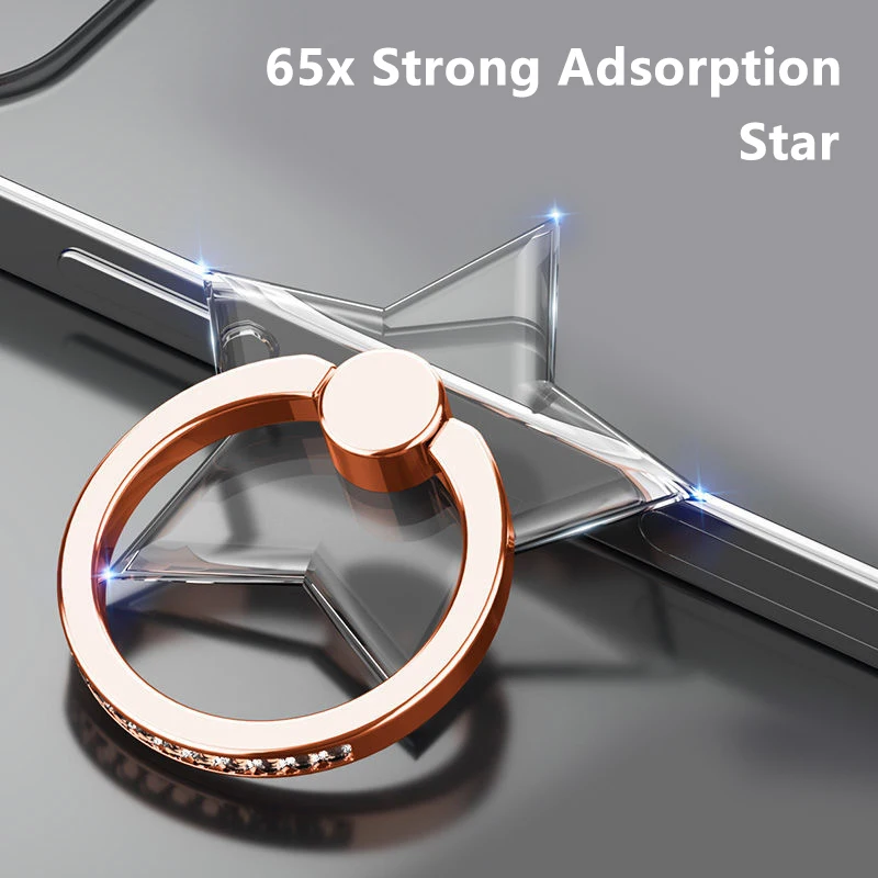 Elegant Diamond Inlaid Rotating Phone Holder with Ultra-thin Design and Strong Adhesive
