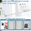 Adjustable Closet Door Hooks Hanger Metal Over The Door Clothes Drying Rack Multi Hanging Storage Hanger with Telescopic Pole 3