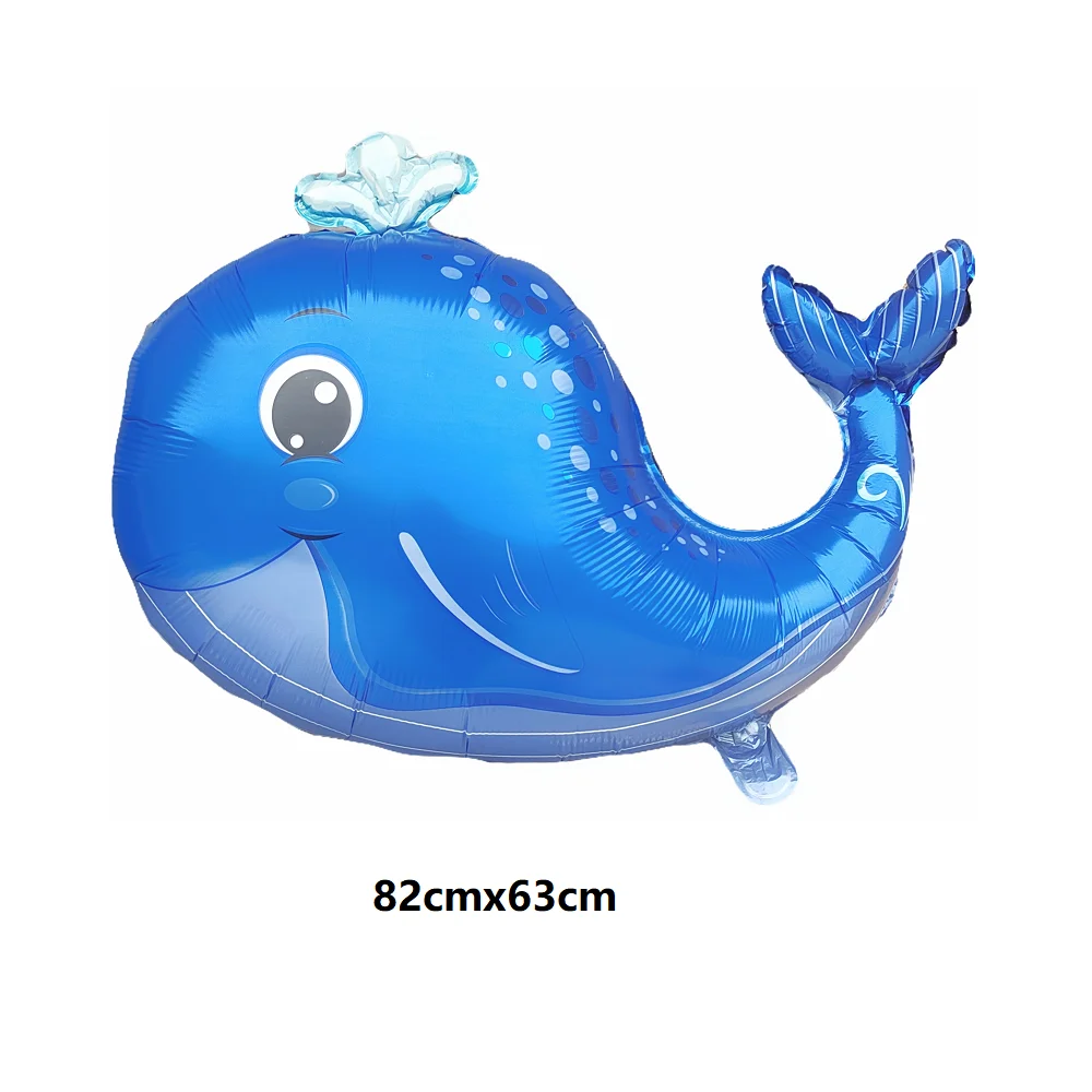 Große meeres tiere Folien ballons Hai Fisch Helium Luft Globos Baby party Geburtstags feier Hochzeits dekorationen Ozean Thema Ballons – Detail 13