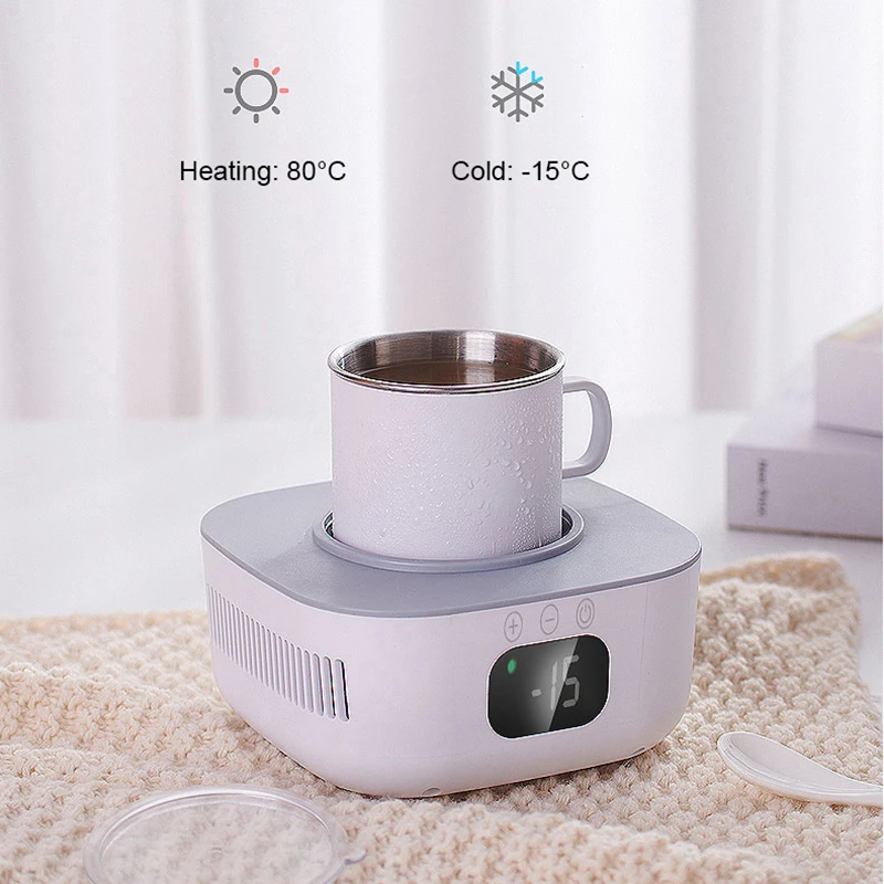 220V Fast Cooler Cup Electric Heater Cup Beer Bottle Pop Can Soda Drinks Cooling Mug Home Office Beverage Cooler Cooling Tools 3