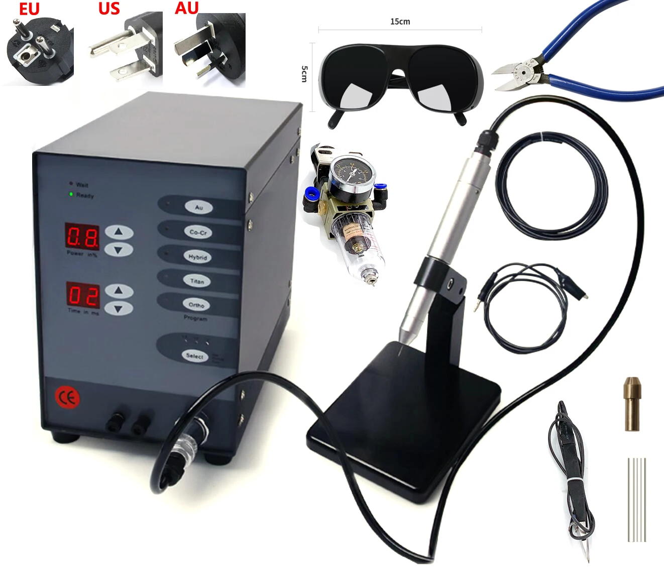220V Stainless Steel Spot Laser Welding Machine Automatic Numerical Control Touch Pulse Argon Arc Welder for Soldering Jewelry