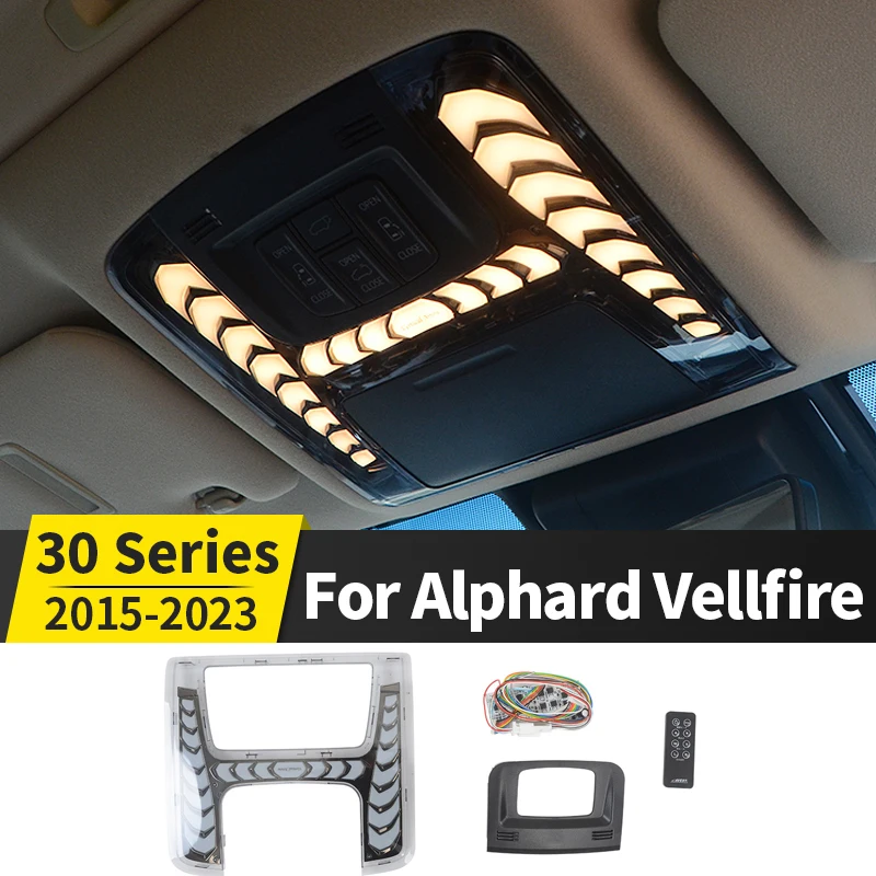 

For Toyota Alphard Vellfire 30 Series 2015-2022 Interior parts Modification Accessories Car Roof Lighting LED Reading Light