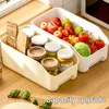 Kitchen Food Storage Box with Handle Large Capacity Spice Fruit Vegetable Container Cabinet Storage Box Kitchen Storage Organize 5