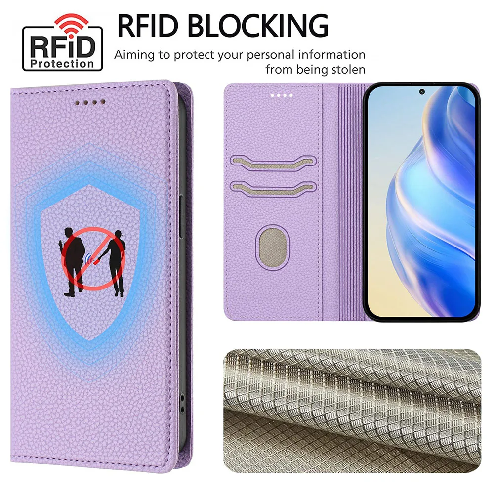 Leather Flip Wallet Case - Elegant Phone Cover and Card Holder
