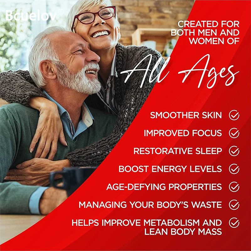 Muscle Support Supplement, Supports Muscle, Energy and Strength, Anti-Aging Support, for Men and Women, Non-GMO