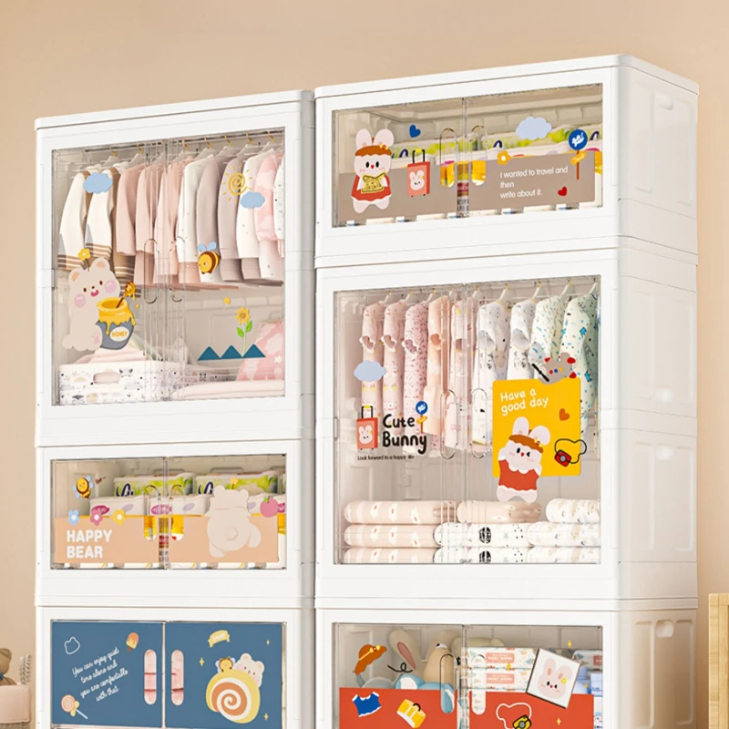 Home Organizer Children Wardrobes Hangers Cube Storage Baby Children Wardrobes Display Placard Enfant Room Furniture MR50CW