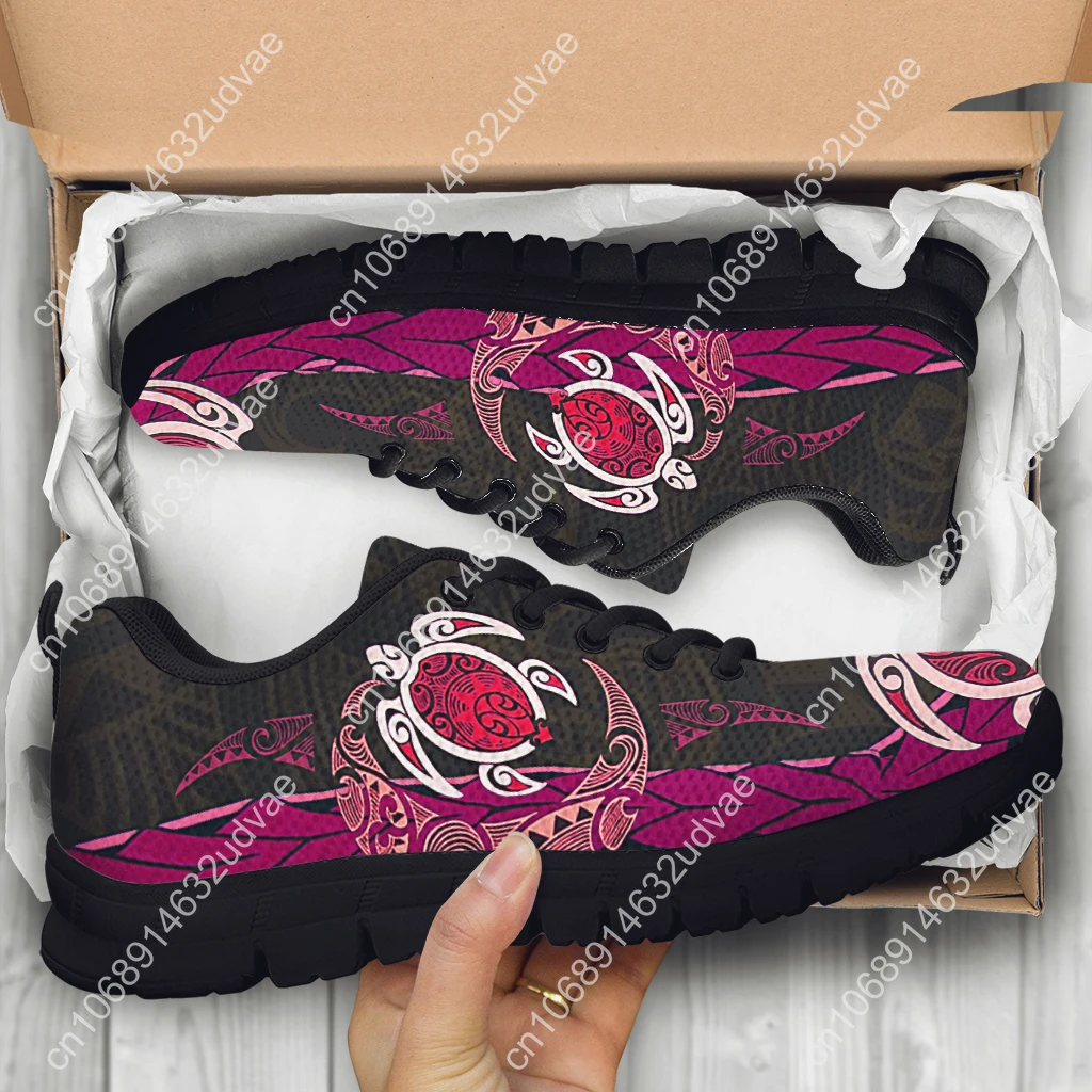 Polynesian Women's Shoes Polynesian Turtle Designer Comfortable Breathable Casual Sneakers Fashion Lace Up Shoes