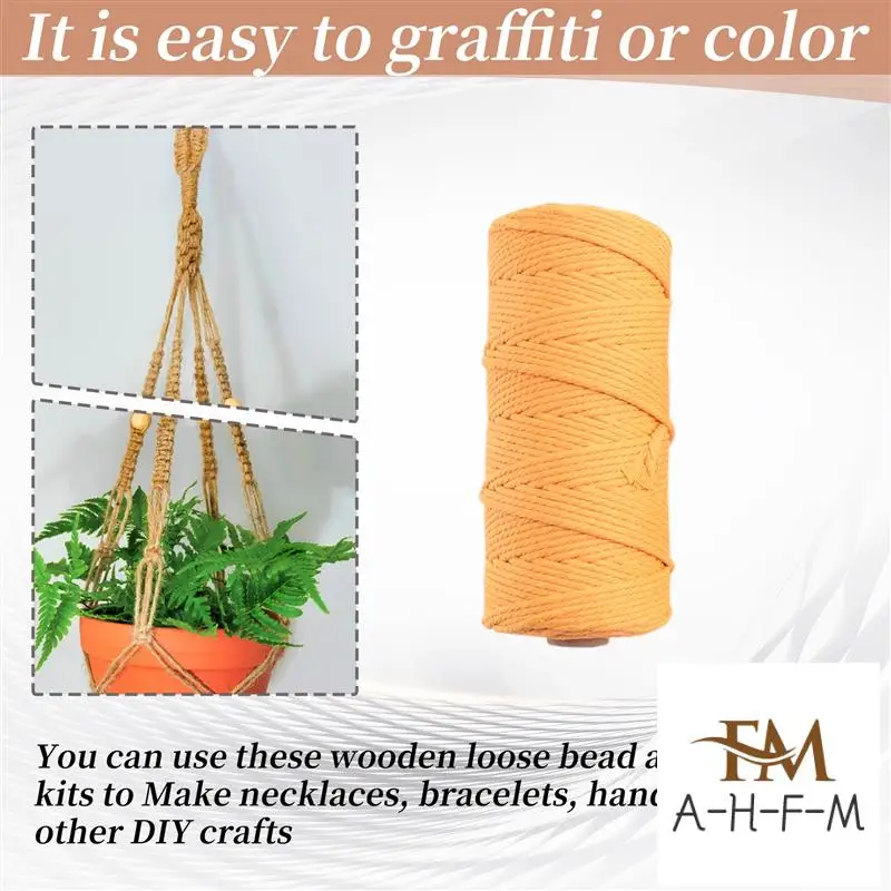 Macrame Plant Hanger Kits For Beginners Crafts Kits For Adults Art Supplies & Materials 3Mm Macrame Cord Hanging