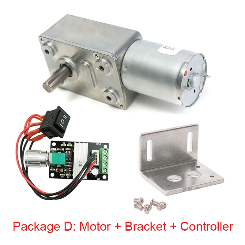 worm turbo suporte velocidade controlador fonte alimentacao 6v 12v 24v 04