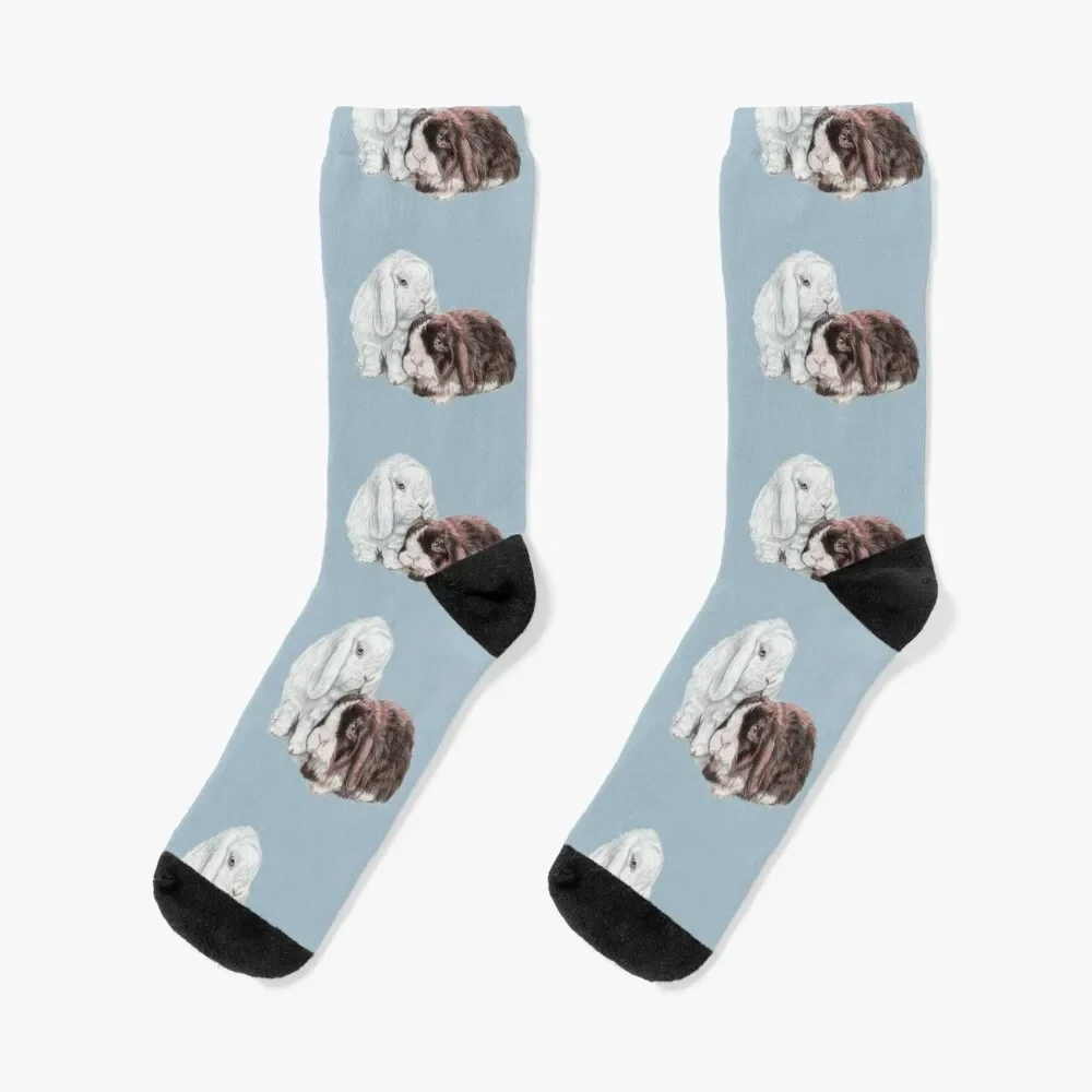 Sweet couple pet bunny rabbits Socks winter socks men Stockings compression moving stockings анальная втулка с хвостом todo by toyfa sweet bunny силикон розовая 13 см ø 2 8 см 44 г