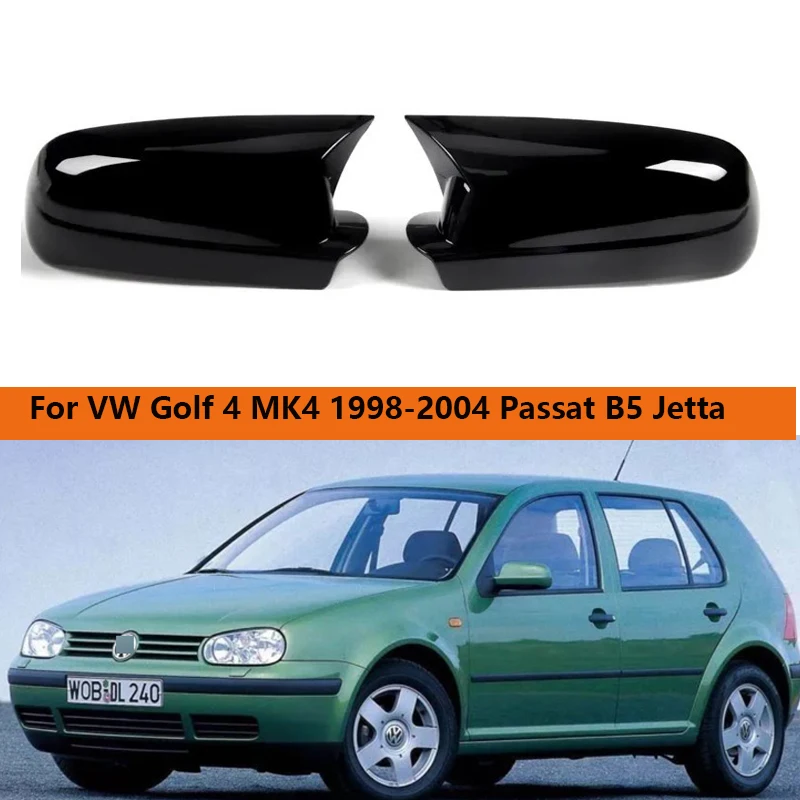 

Glossy Black Rear View Mirror Caps For VW Golf 4 IV MK4 GTI R 1998-2004 For VW Bora Jetta Passat B5 1998-2005