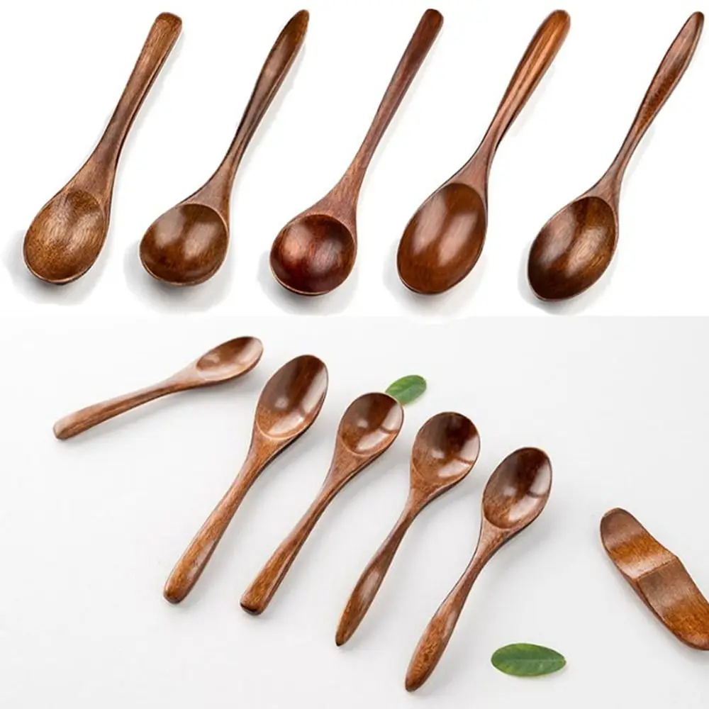 Natural Wooden Spoon Fork Kitchen Accessories