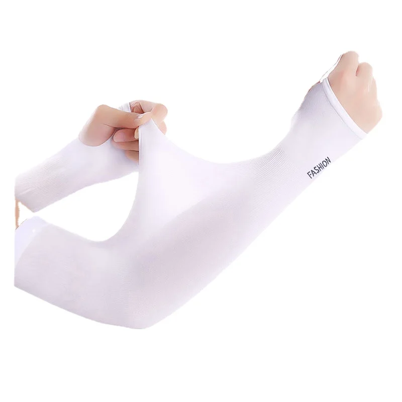 

1 Pair Ice Silk Sun Protection Arm Covers Unisex Elbow Cover Outdoor Cycling Running Fishing Driving Cool Anti-UV Arm Sleeves