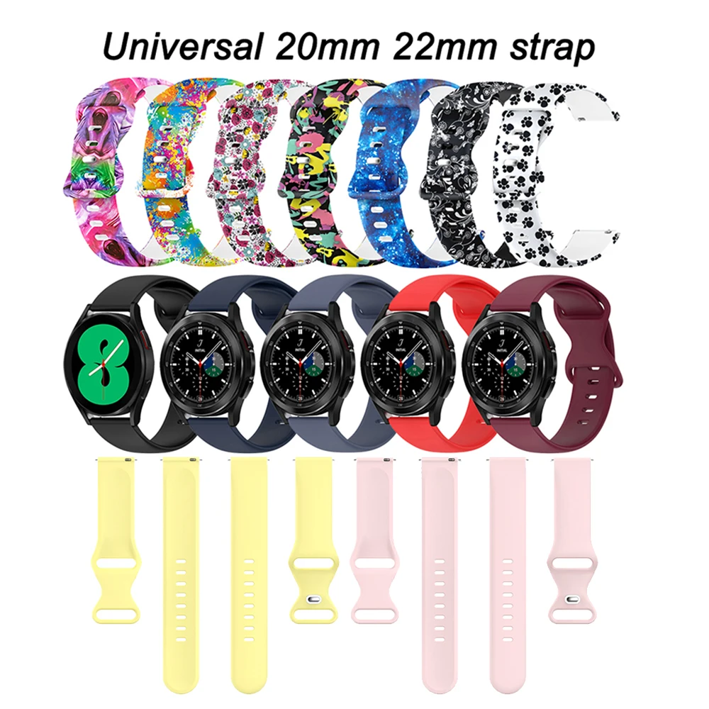 

22mm 20mm Watch Bracelet For Samsung Galaxy Watch 4/5 Strap/Garmin Forerunner 245/265/VivoActive 4/Garmin Venu 2/Amazfit GTR/GTS