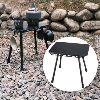 Outdoor Table And Chair Dual-Use Table, Liftable Portable Stool Outdoor Fishing Camping Chair Desk 1