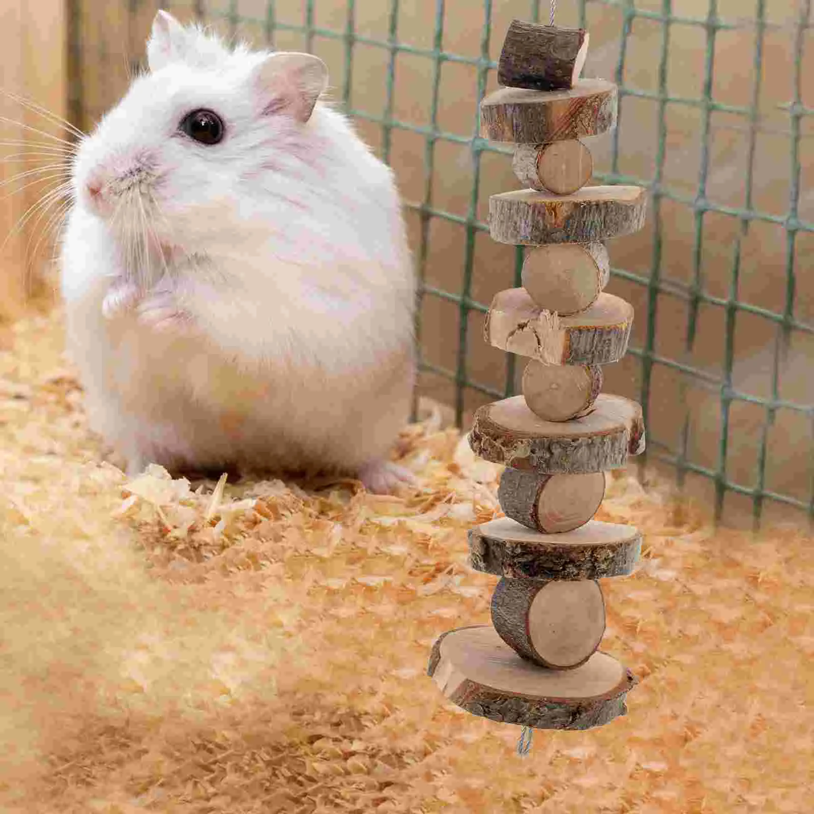 Rabbit Guinea Pig Toys Teeth Chewable Tablets Hamster Snacks Natural Bunny Comfort Small Pet Bite Wooden Cage Hanging Molar small pet chew toy