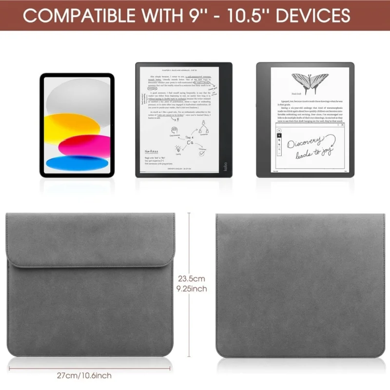 Versatile Clear Pencil Holder with Shockproof TPU Cover and Sleeve Pouch