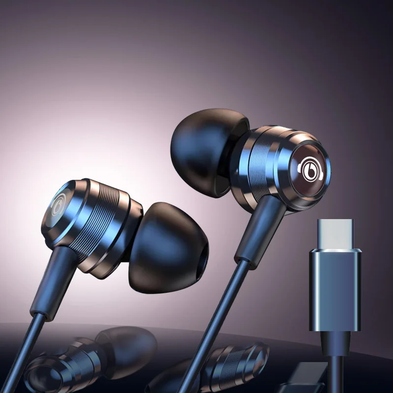 Wired In-ear Headphones With Type-c And 3.5mm Jack Hifi Stereo_voghion.com