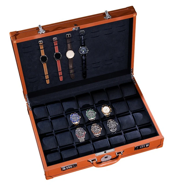 Elegant,12 Slot Watch Box Organizer with Lock | Premium Watc