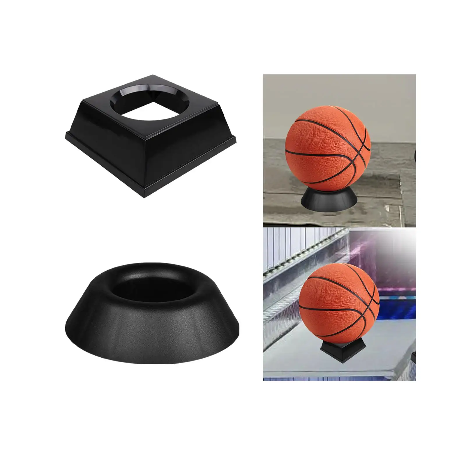 Ball Display Stand Tabletop Memorabilia Ball Pedestal Sports Ball Storage Rack for Bowling Rugby Ball Soccer Football Basketball