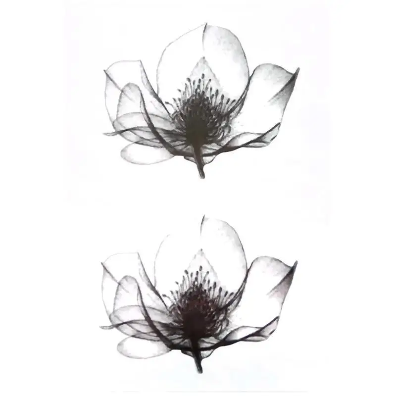 

Black Lotus Temporary Tattoo Sticker Disposable Fake Tattoo Waterproof Lasting Decal for Men Women