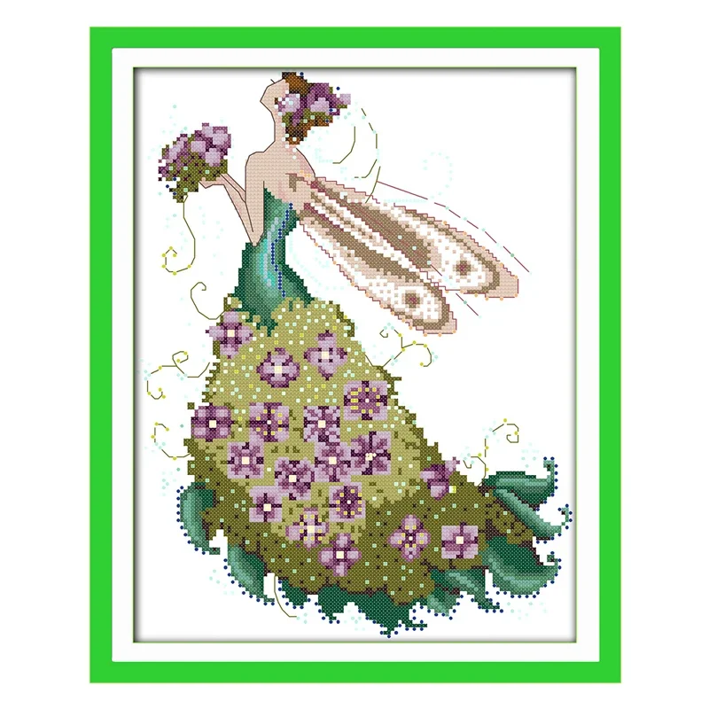 Joy Sunday Cross Stitch Kits Aida Fabric Counted Printed Canvas DMC Cotton Thread Embroidery Kits DIY Patterns