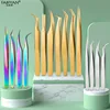 Eyelashes Tweezers Stainless Steel For Lashes Extension Makeup Tools Nail Art Accessories Rhinestone Picker Tools 1