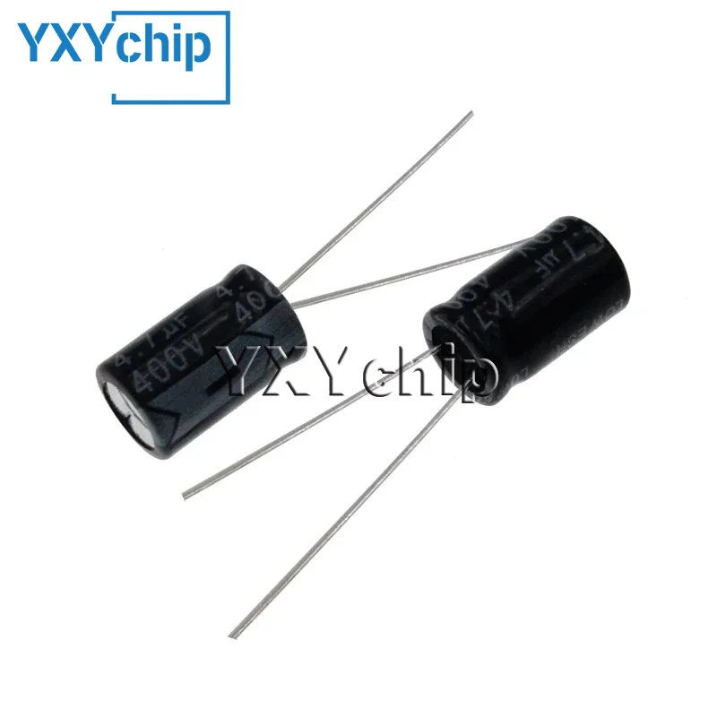 

100pcs 4.7uF 400V 4.7MFD 400WV Aluminum Electrolytic Capacitor 6*11mm Radial
