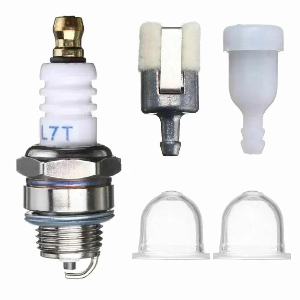 Fuel Line Spark Plug Air Filters Primer Pump Service Set For Echo SRM2100 SRM 2400 Brushcutter Grass Trimmer Part