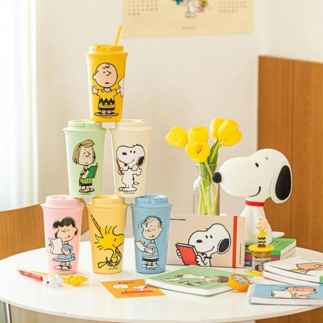 450Ml New Snoopy Children Straw Drinking Cup Kawaii Anime Large Capacity  Heat-Resistant Coffee Cup Milk Cup for Girls Gifts - AliExpress