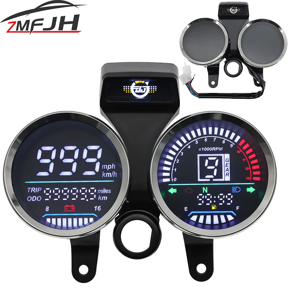 Odomètre Mécanique Double Instrument Lectronique Tachymètre Jauge Fit Pour Cg125 Gn125 88474548