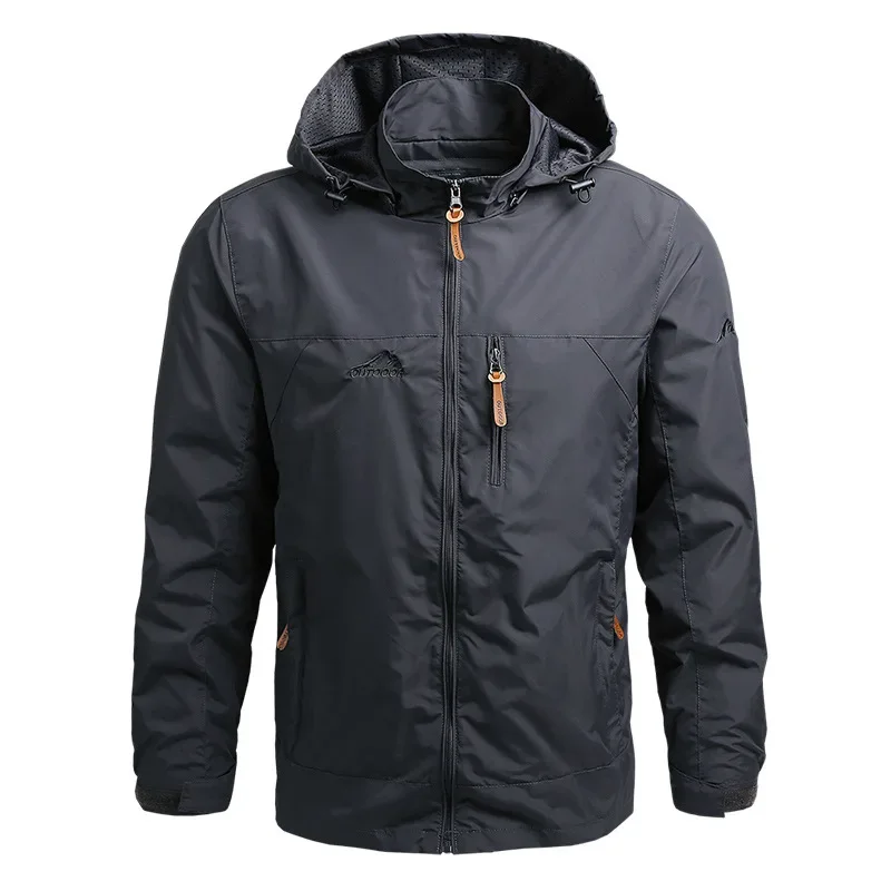 Men Windbreaker Retro Field Jackets Outerwear Mens Tactical Waterproof Pilot Coat Hoodie Men Hunting Army Clothes