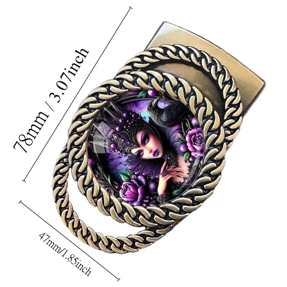 Women and the Crow Automatic Ratchet Belt Buckle-A Unique and Personalized Belt Accessory, the Perfect Gift for Women