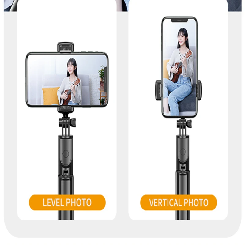 Selfie Stick FGCLSY Wireless Bluetooth Selfie Stick Mini Portable Tripod With Remote Shutter Shooting Stand For All Smartphones Sports camera
