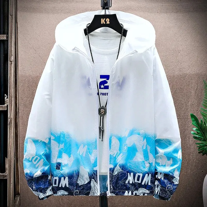 Sunscreen Clothing Men And Women Universal Thin Jacket Adult Outdoor Windbreaker Casual Breathable Hooded Sunscreen Clothing