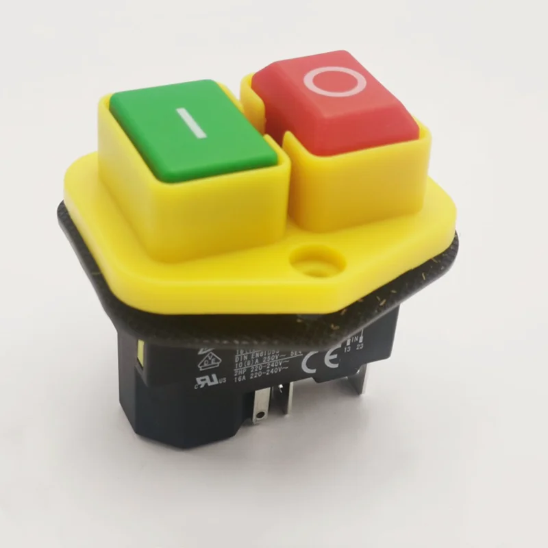 Kedu Kjd17b Interruptor de Botão 220v240v 16a Pinos Interruptor de Ferramenta Elétrica 1pc